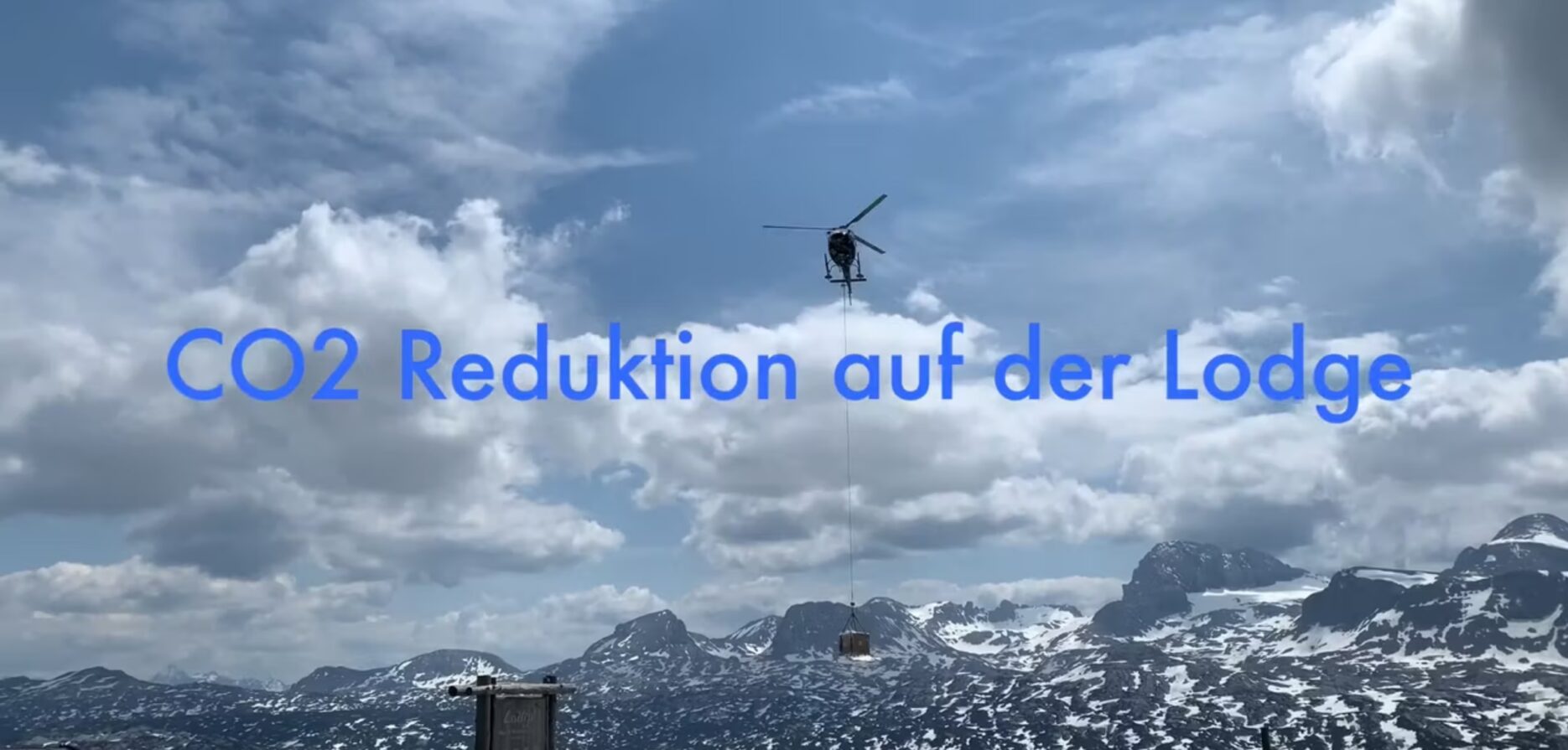 CO2 Reduktion auf der Lodge per PV-Anlage